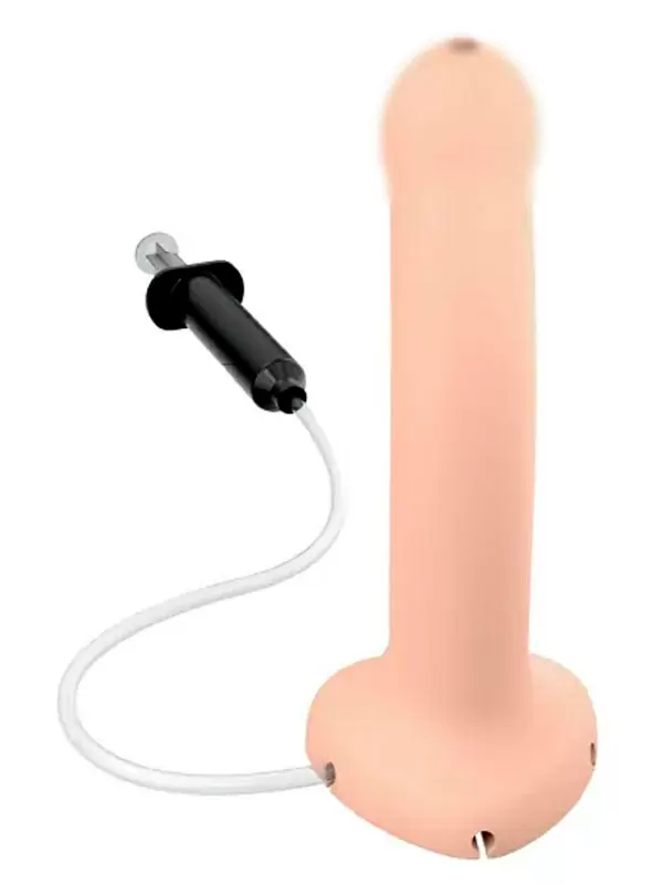 Реалистичный фаллоимитатор Strap-On-Me Dildo Semi-Realistic L, с функцией эякуляции, 18,2 см, телесный