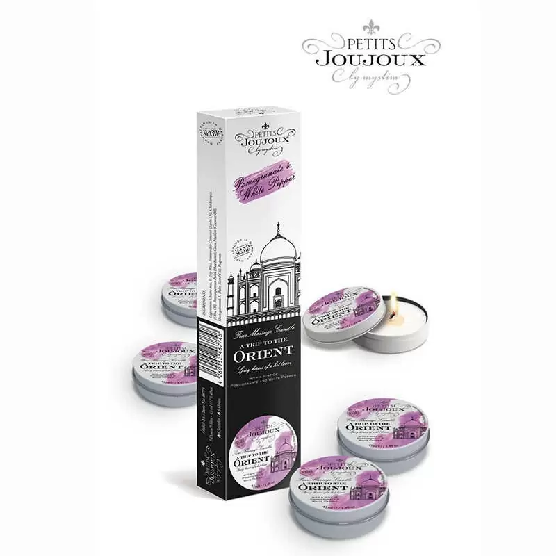 Набор из 5 массажных свечей Petits JouJoux Orient Refill 