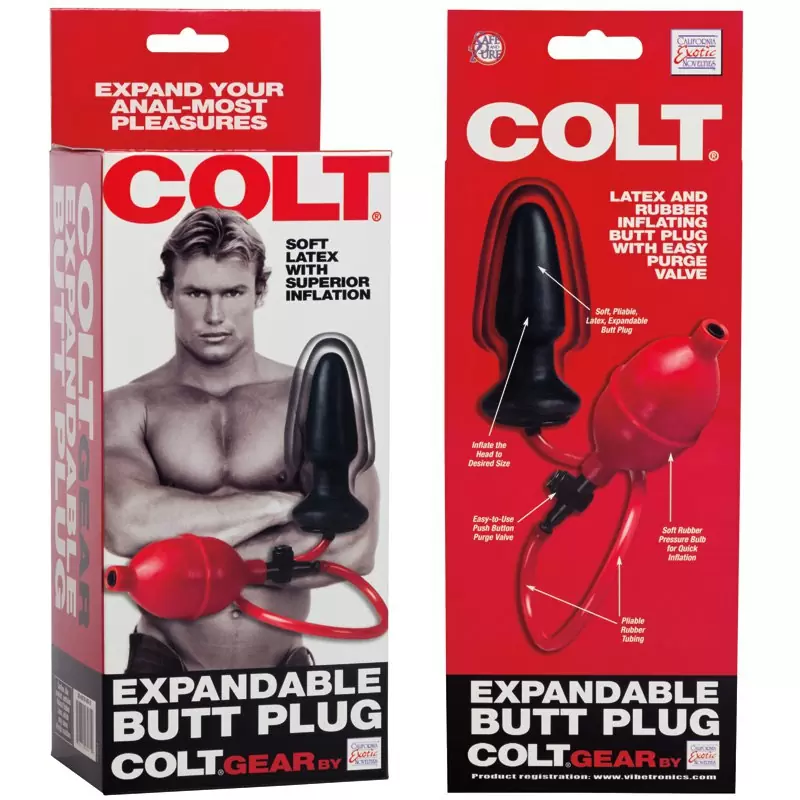 Надувная анальная пробка-расширитель Colt Expandable