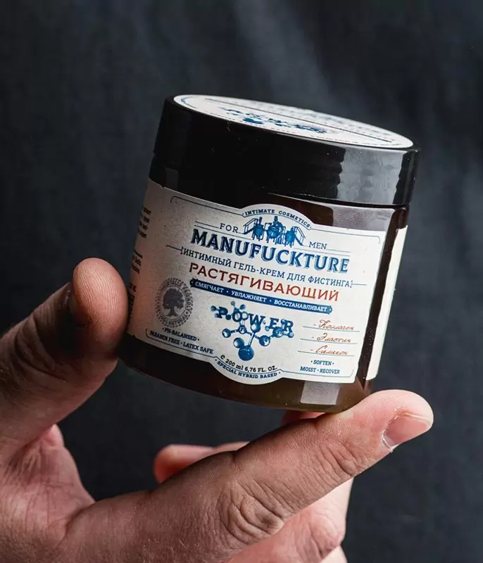 Растягивающий интимный гель-крем для фистинга MANUFUCKTURE, с коллагеном, 200 мл