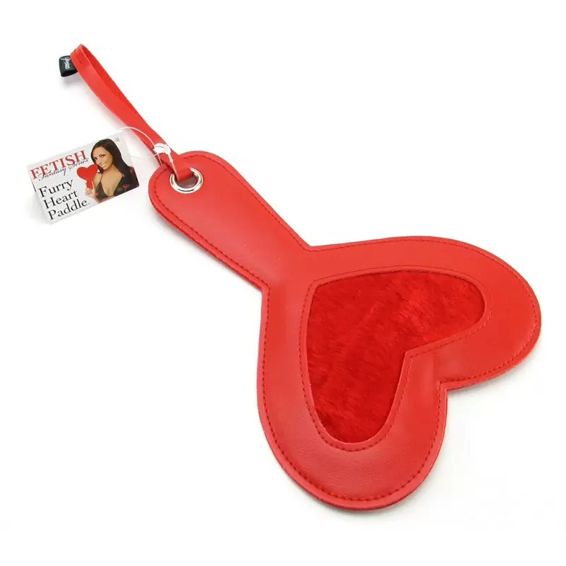 Шлепалка в форме сердца Furry Heart Paddle