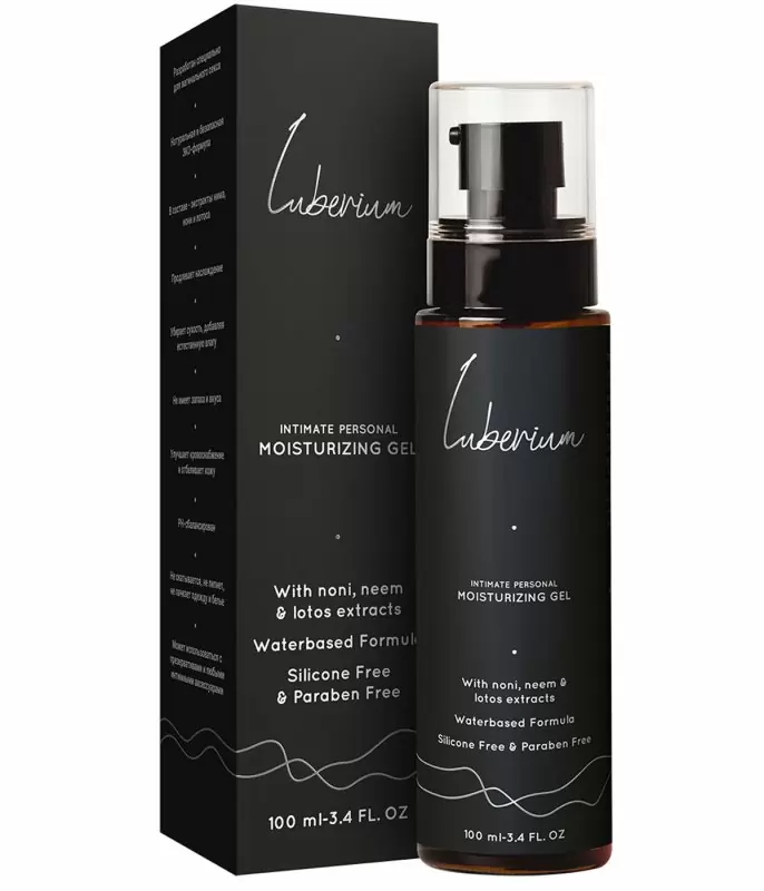 Увлажняющий интимный гель Luberium Moisturising Waterbased, с экстрактами нони, нима и лотоса, 100 мл