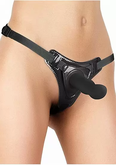 Страпон из резины Delight Strap-On Black