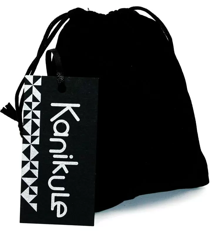 Маленькая алюминиевая анальная пробка Kanikule Small с кристаллом – золотистый с красным