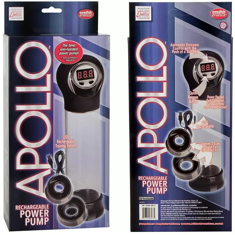 Автоматическая вакуумная помпа Apollo перезаряжаемая – черная