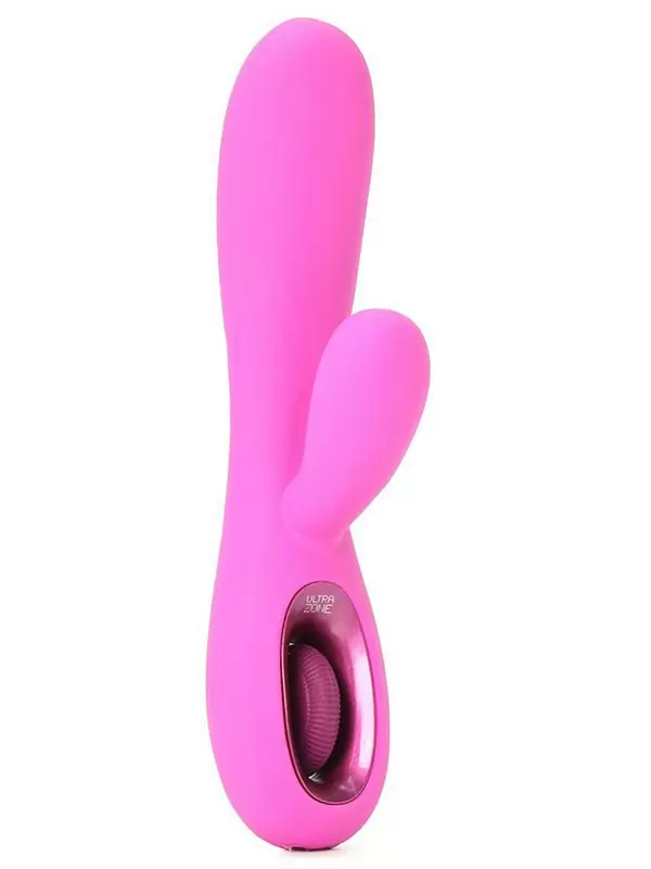 Перезаряжаемый вибромассажер UltraZone Tease 6x со стимуляцией клитора – розовый