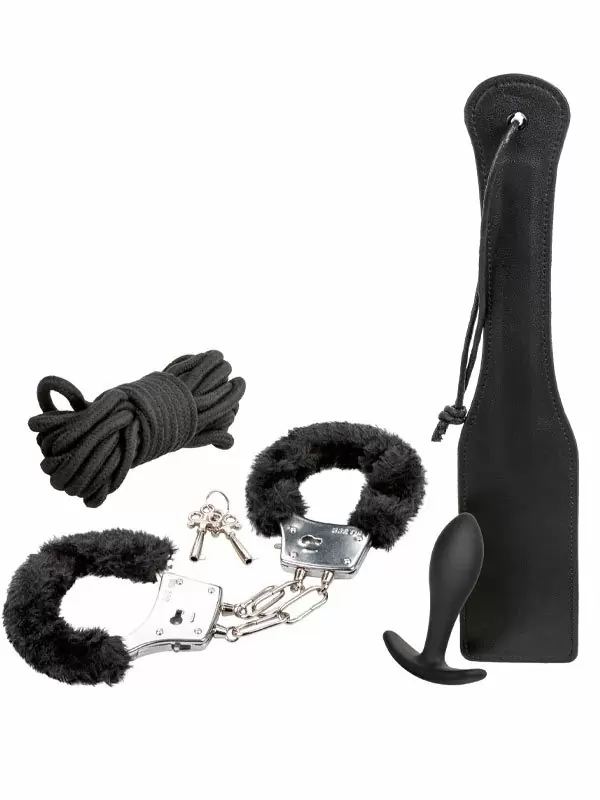 Многофункциональный БДСМ-набор California Exotic Novelties Pleasure Kits Explorer Collection, 4 предмета, с анальной пробкой