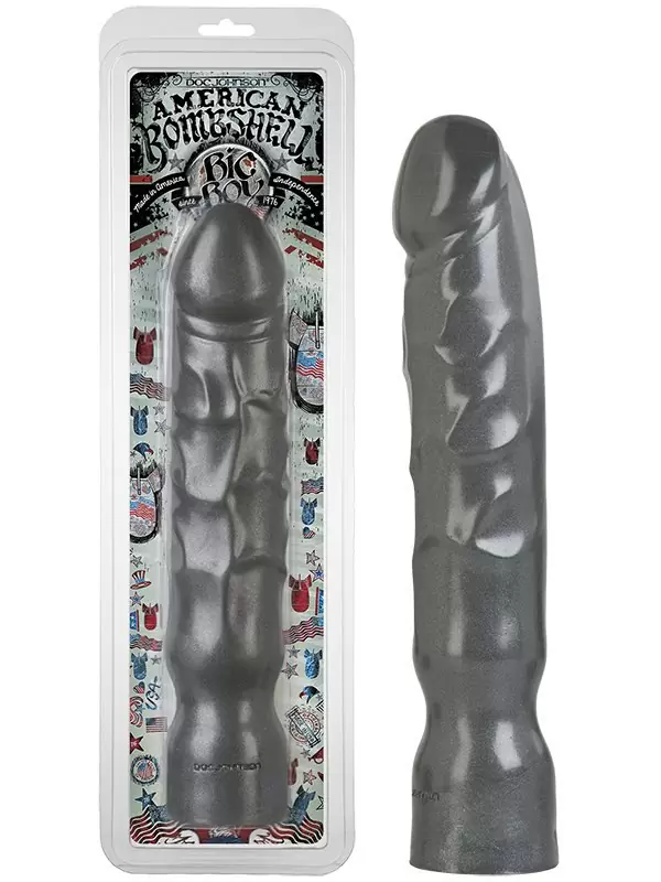 Большой фаллоимитатор Bombshell Big Boy – серый	