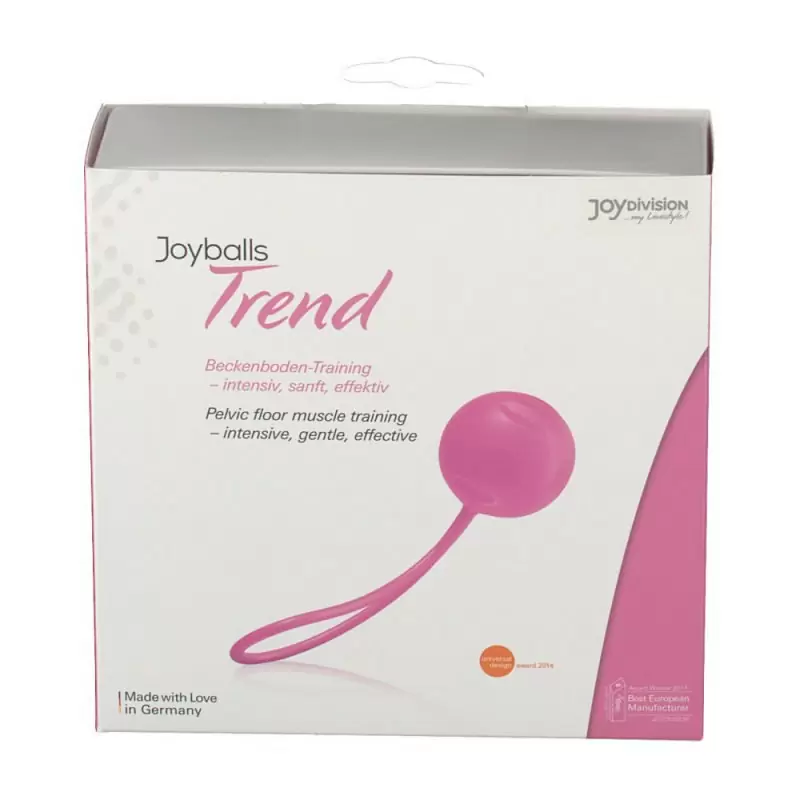 Вагинальный шарик Joyballs Trend со смещенным центром тяжести – светло-розовый