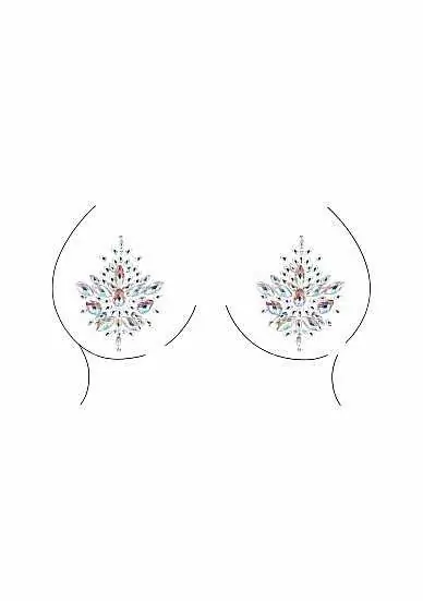 Боди с открытыми чашками, гартерами и наклейкой на грудь Shots toys, S/XL