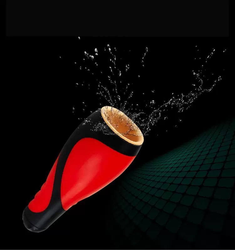 Многофункциональный мастурбатор в тубе Oral Sex Lover с вибрацией – черный с белым