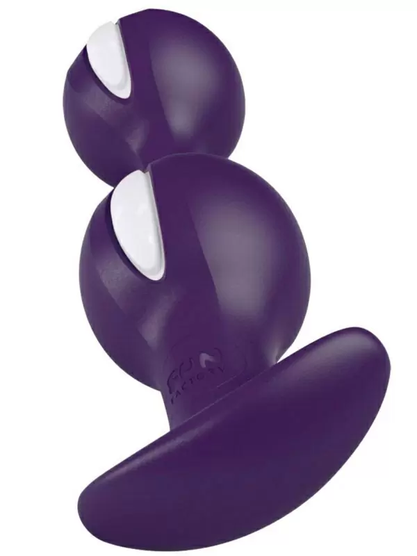 Анальные шарики Fun Factory B BALLS, со смещенным центром тяжести, 12,5 см, фиолетовый