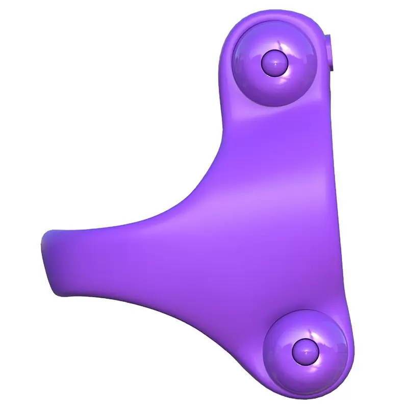 Эрекционное кольцо Squeeze Play Couples Ring с 2-мя виброэлементами – фиолетовый