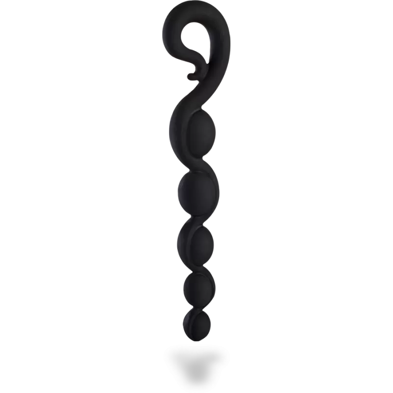 Элегантная анальная цепочка Fun Factory Bendybeads, 5 бусин, 26,3 см, черная