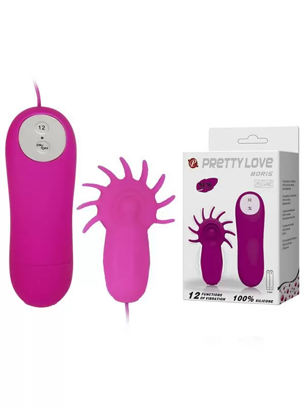 Многофункциональный вибростимулятор Boris с проводным пультом управления – розовый