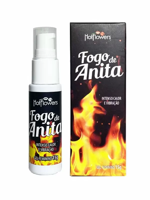 Клиторальный гель Hot Flowers Fogo de Anita с согревающим и вибрирующим эффектом, 15 мл