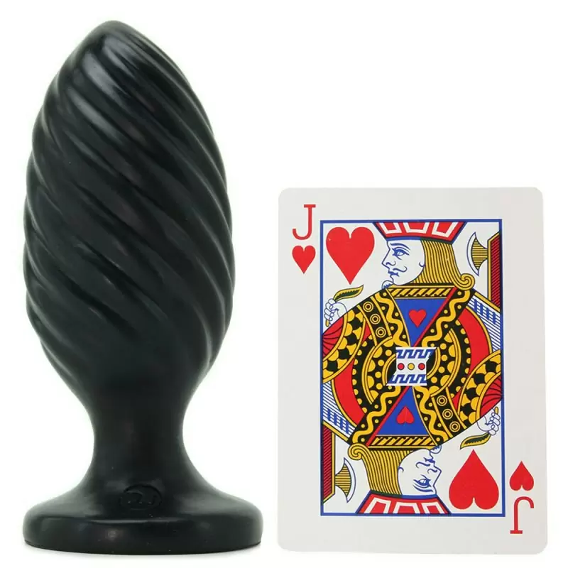 Анальная пробка Platinum Premium Silicone The Swirl – черный