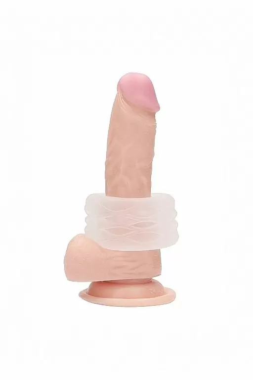 Нереалистичный мастурбатор N0. 93 - Reversible Masturbator and Bumper, диаметр 4 см, ТПЕ, прозрачный