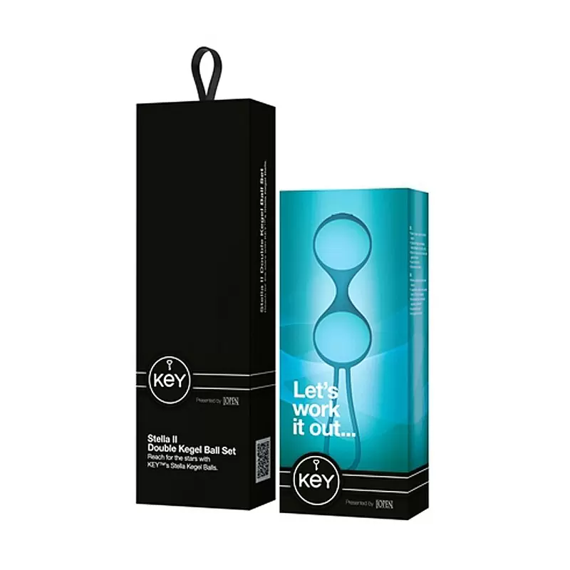Набор из 3-х вагинальных шариков разного веса Stella II - Blue