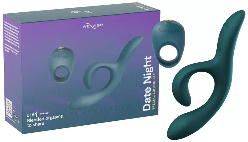 Набор We-Vibe Date Night: Вибратор-кролик Nova 2 и эрекционное виброкольцо Pivot