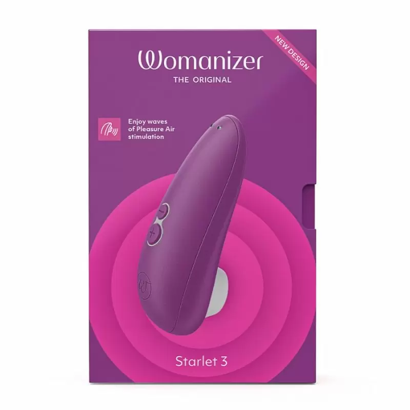 Вакуумный стимулятор клитора Womanizer Starlet 3, технология Pleasure Air, 6 скоростей, фиолетовый