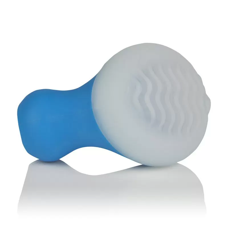 Мини-вибратор с охлаждающим эффектом Posh Silicone Ice Massager Wave – синий