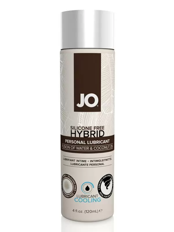 Охлаждающий лубрикант JO Silicone-Free Hybrid Cooling с маслом кокоса – 120 мл