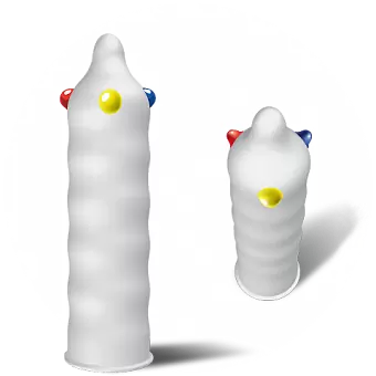 Презерватив Luxe «Поцелуй ангела» со стимулирующими шариками - 1 шт