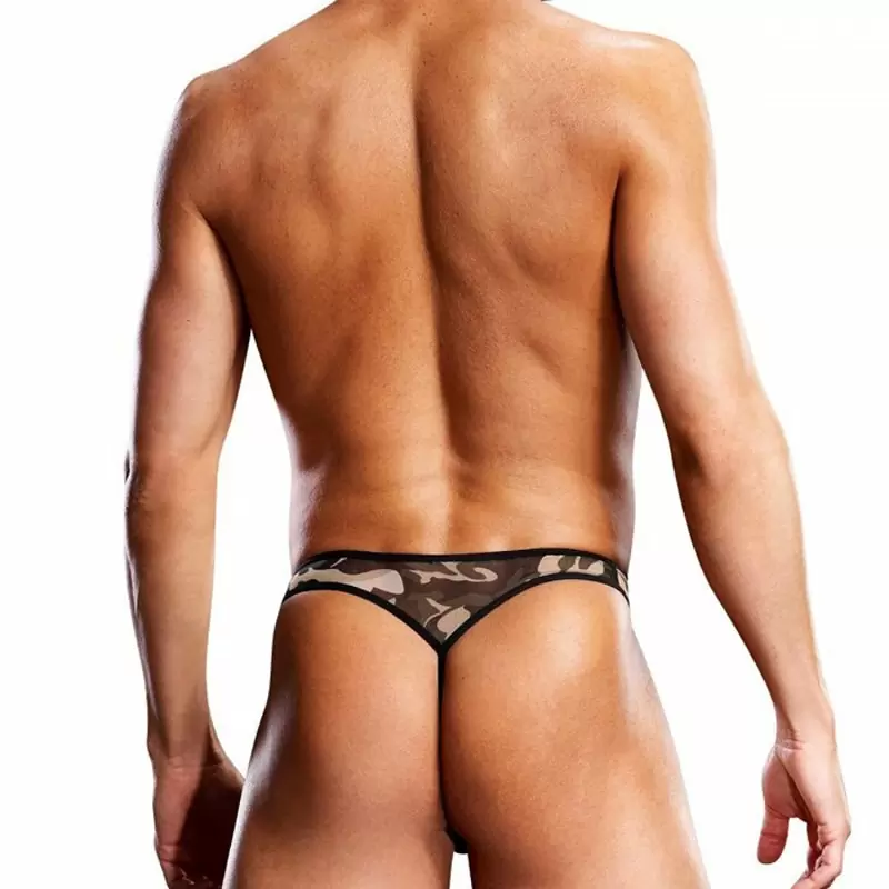 Мужские сетчатые G-стринги BlueLine милитари – L/XL