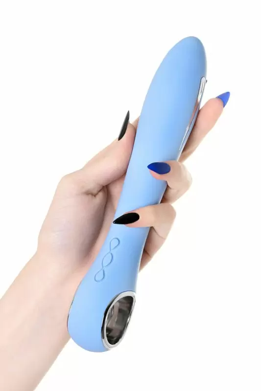 ВИБРАТОР С ЭЛЕКТРОСТИМУЛЯЦИЕЙ PHYSICS GALVANI VIBE, СИЛИКОН, ГОЛУБОЙ, 21 СМ