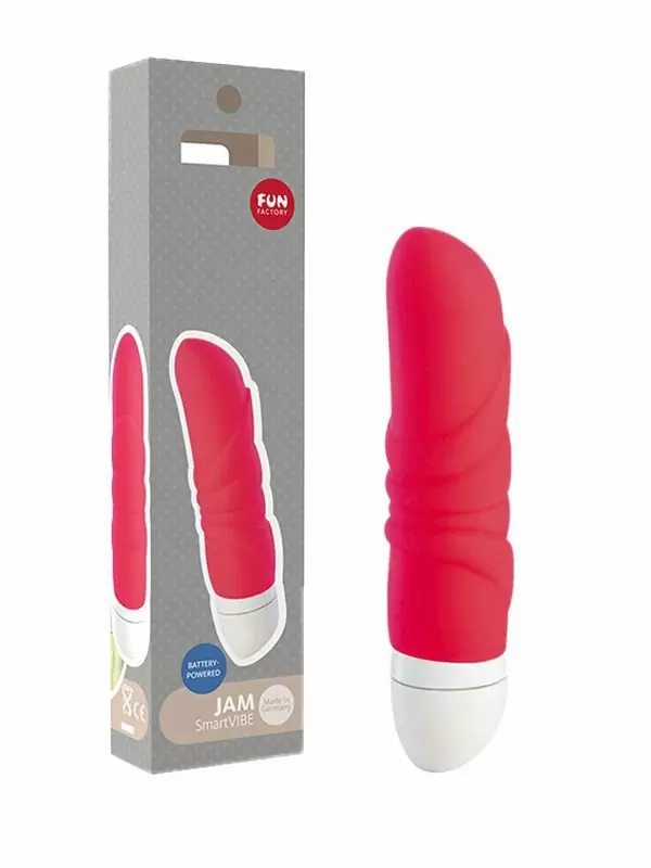 Компактный вибратор Fun Factory Jam, 12,7 см, силикон, оранжевый