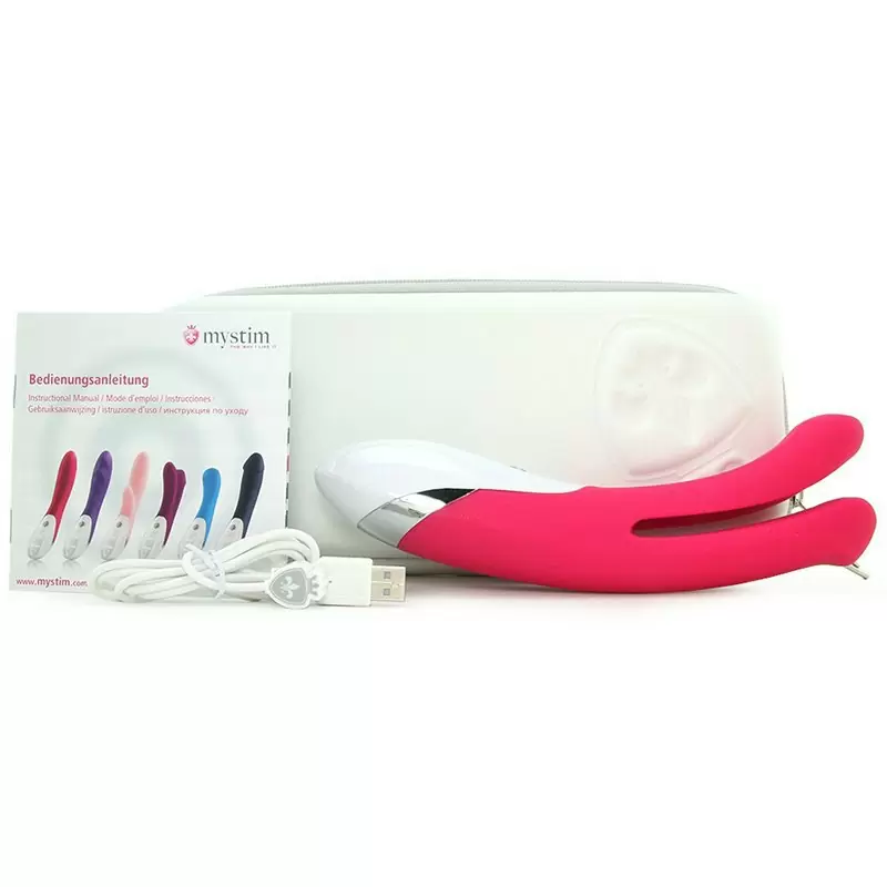 Вибромассажер Bon Aparte для двойного проникновения – фуксия