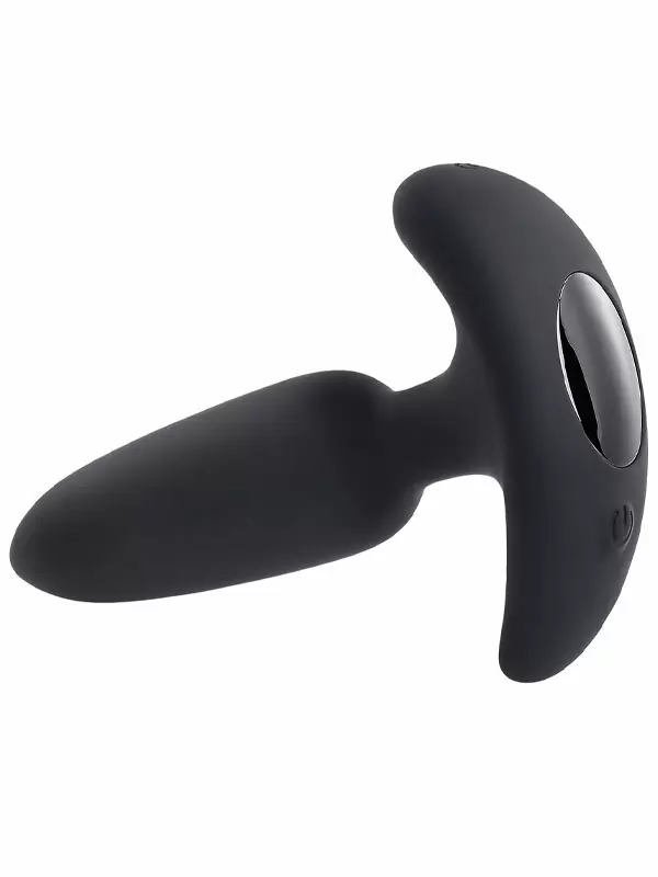 Анальная пробка Evolved Black Beauty, с вибрацией, с пультом ДУ, 7 режимов, 3 скорости, черный