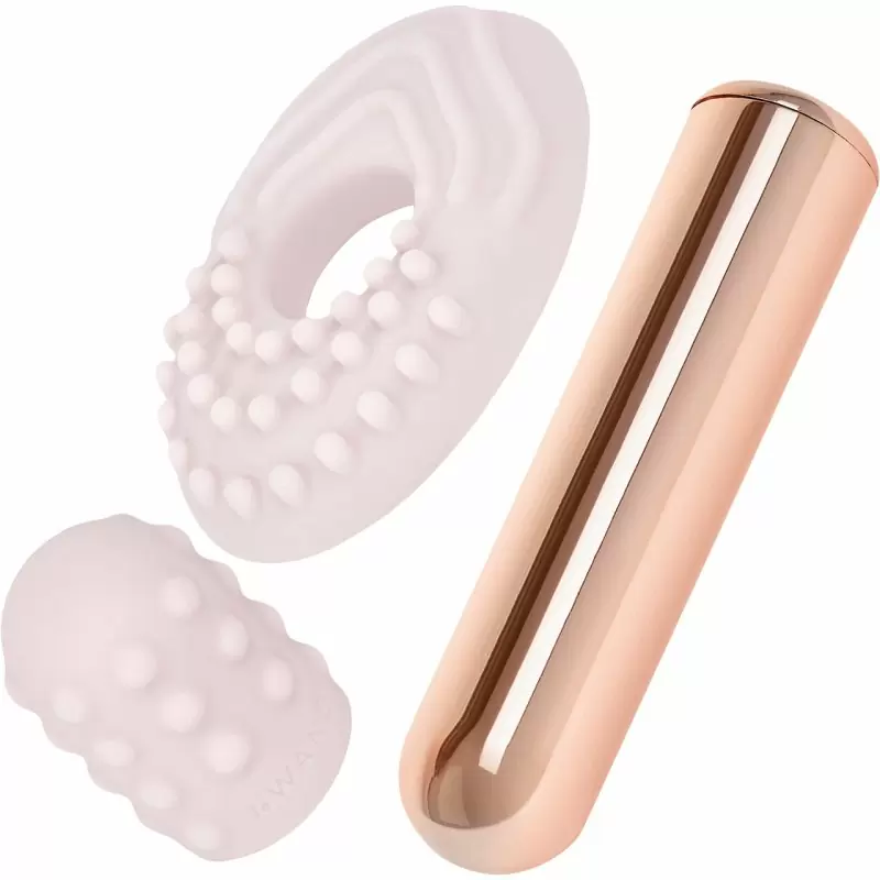 Люксовый мини-вибратор Le Wand Bullet розовое золото