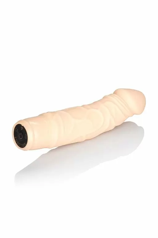 Реалистичный вибратор Calexotics Silicone Stud Woody Vibe in Ivory - телесный