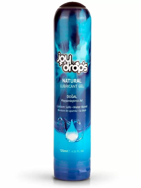 Смазка на водной основе Joydrops Natural, длительное скольжение, 125 мл