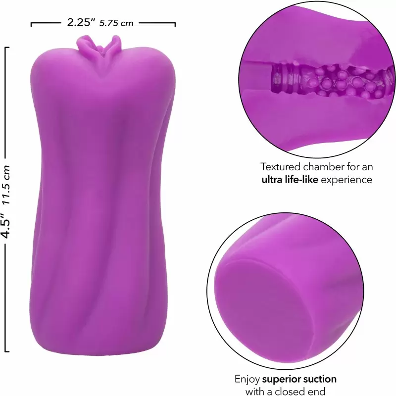 Реалистичный мастурбатор ANIME STROKER ROXY, 11,5 см, ТПЕ, фиолетовый