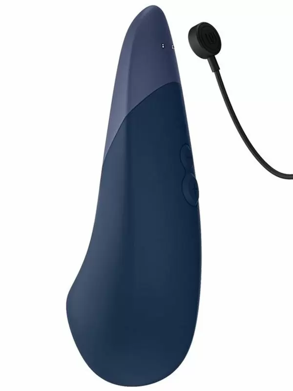 Стимулятор клитора Womanizer Vibe, 10 скоростей, технология UltraWave Vibration, темно-синий