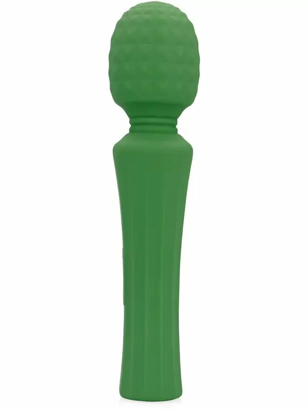 Мощный вибратор WAND - Green Mumba, 20,5 см, 10 скоростей, силикон, зеленый