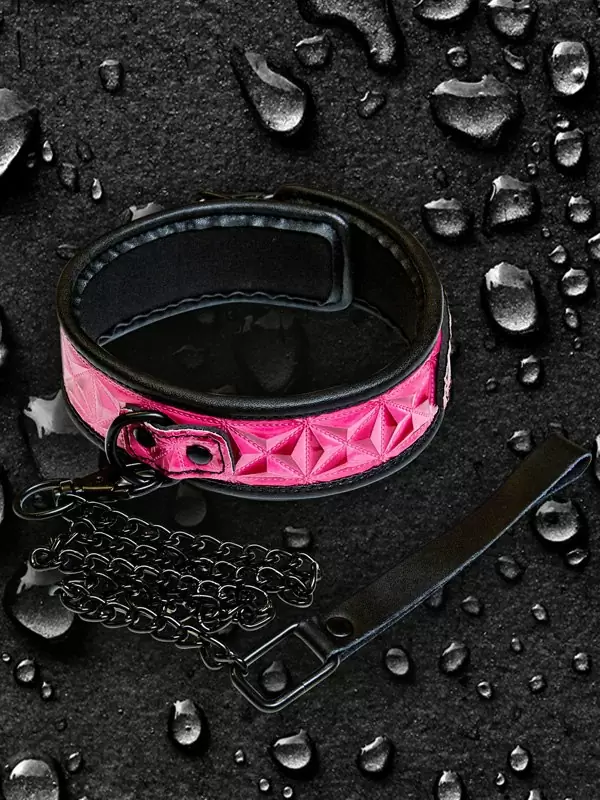 Ошейник с цепью-поводком Sinful - Collar