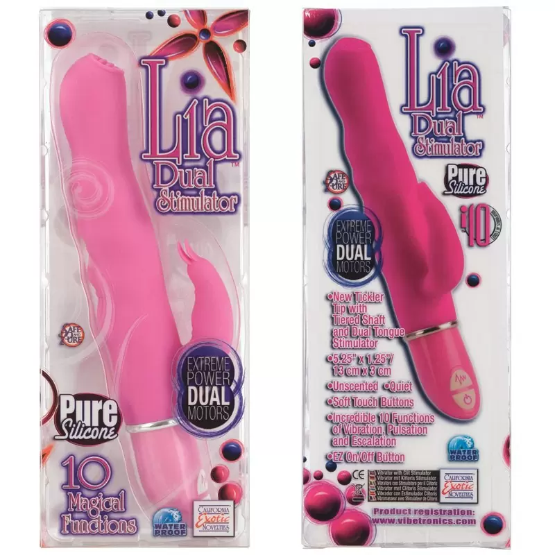 Водонепроницаемый двойной стимулятор Lia Dual
