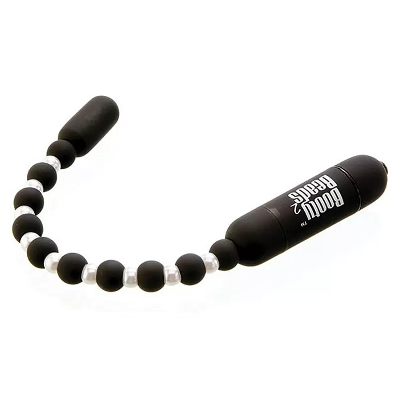 Анальная вибро-цепочка BMS Booty Beads – черная