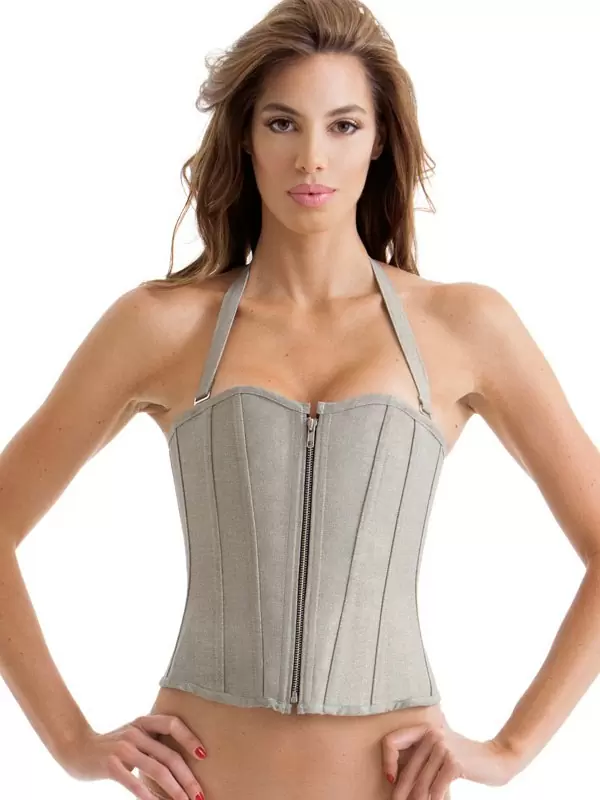 Корсет Metallics Corset – серебристый, L