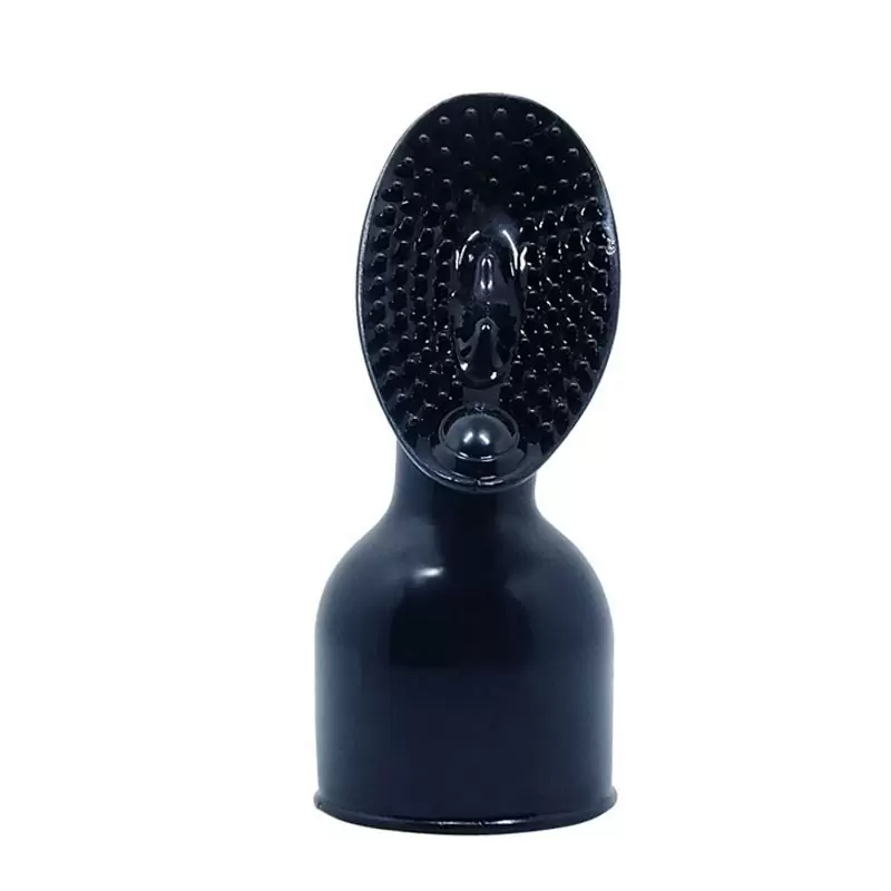 Насадка-щеточка на вибромассажер Power Head Petal Teaser – черный
