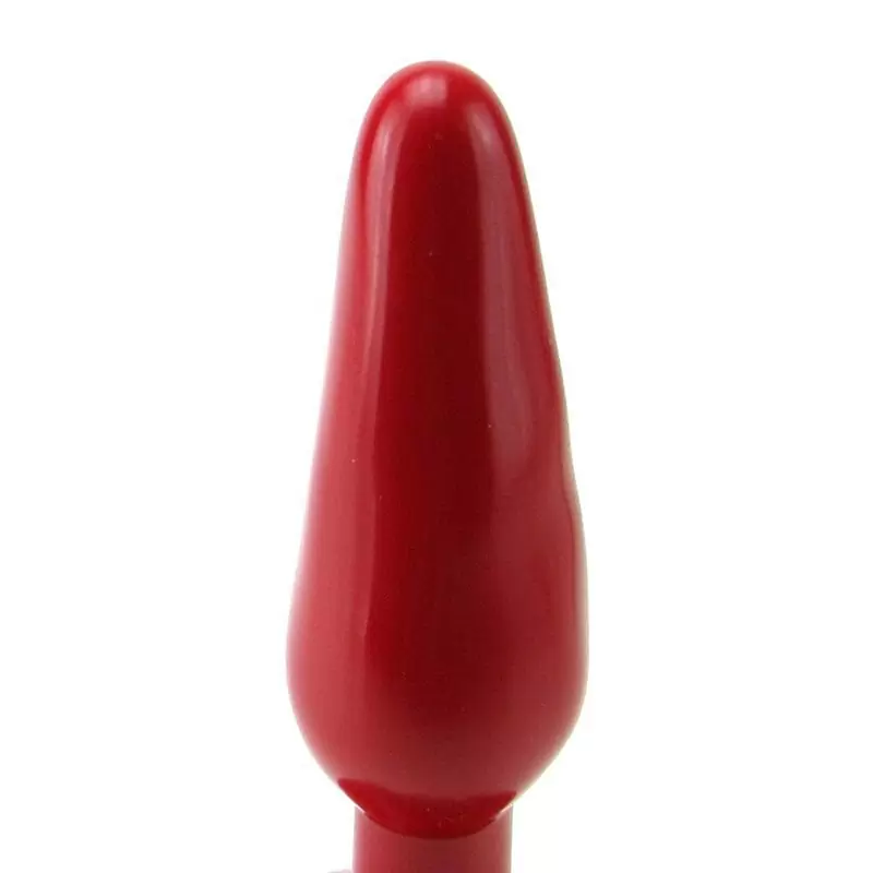 Тонкая анальная пробка Slim Medium среднего размера – красная