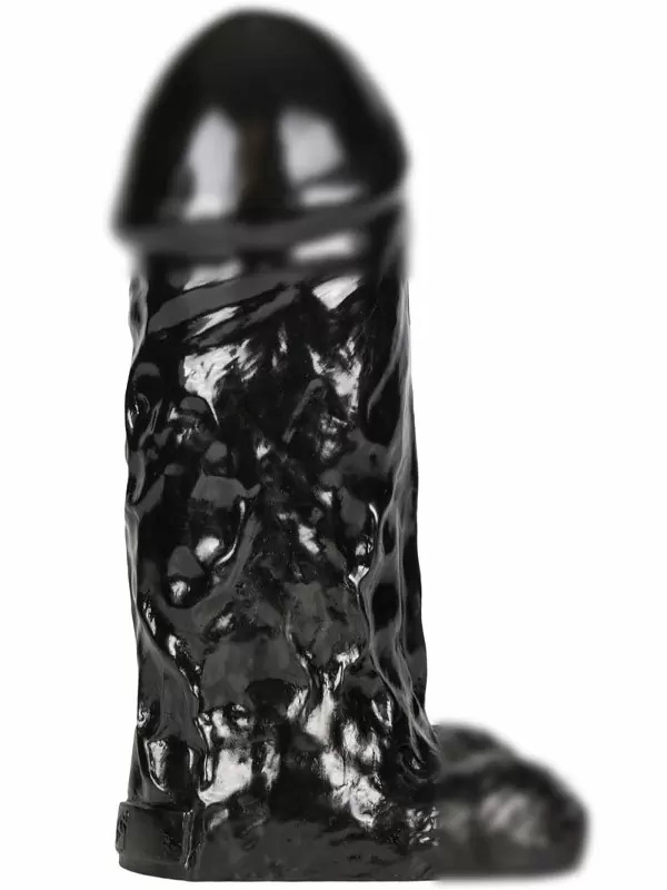 Массивный фаллоимитатор The Cyclops, 25,4 см, с мошонкой, черный