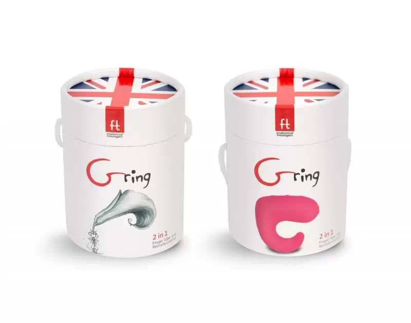 Мини-вибратор на палец Gring - розовый