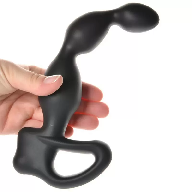 Рельефный электростимулятор простаты Big Bend-it гибкий – черный