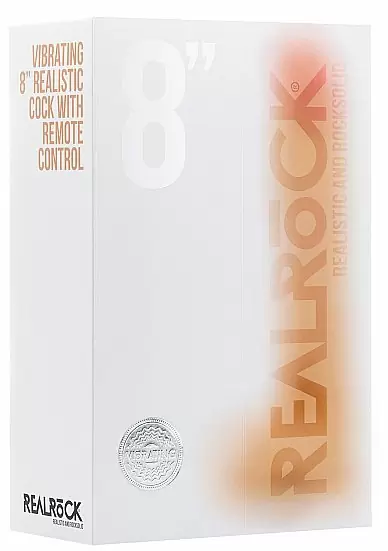 Фаллоимитатор с вибрацией и пультом управления Vibrating Realistic Cock With Scrotum - 8 Inch