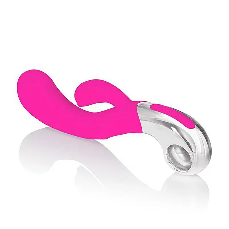 Перезаряжаемый вибромассажер хай-тек Embrace Felicity Wand со стимуляцией клитора - розовый 